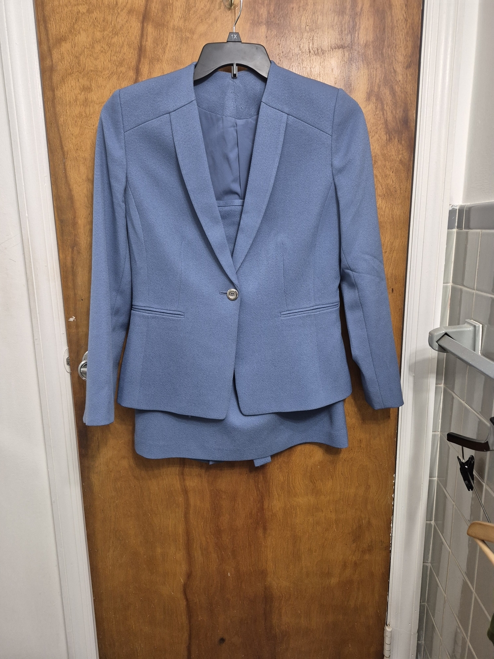 Tahari Tailored Light Blue Women's Blazer Jacket